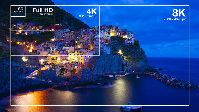 High resolution creates crisper images and text, leading to a more pleasant viewing experience.