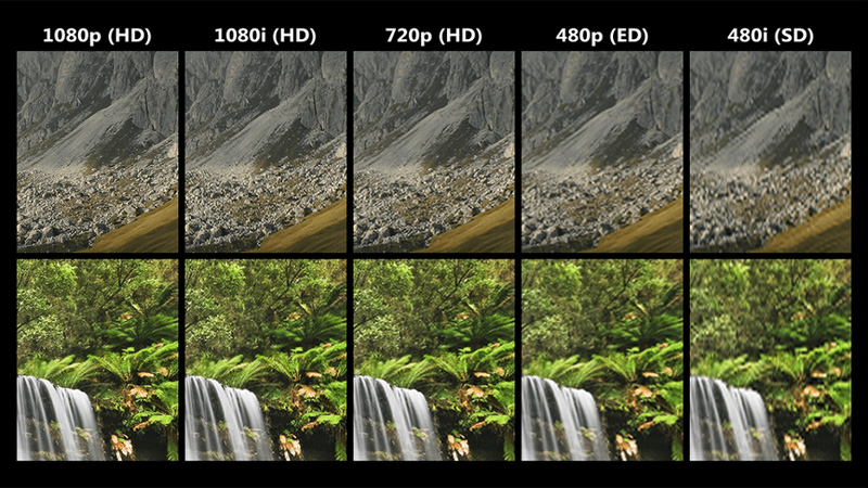 The smaller the screen, the less noticeable the differences between display resolutions.